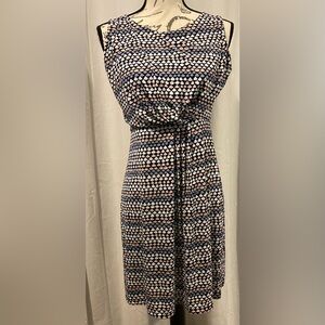 GILLI Navy Blue Jersey Wrap Dress Sz medium